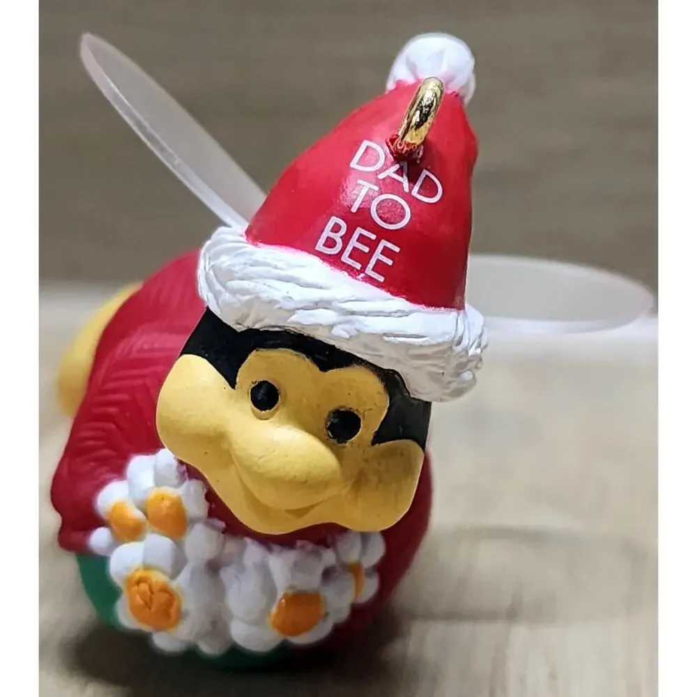 1993 Hallmark Keepsake Dad to Be Bee Ornament Dated Adorable With Box